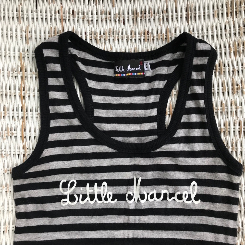 🆕 {Little Marcel} Striped Racerback Tunic Tank - Picture 2 of 5